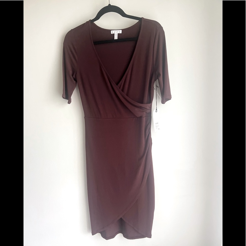 (new with tags) leith wrap dress half sleeve size medium